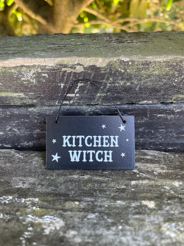 Kitchen Witch Mini Sign