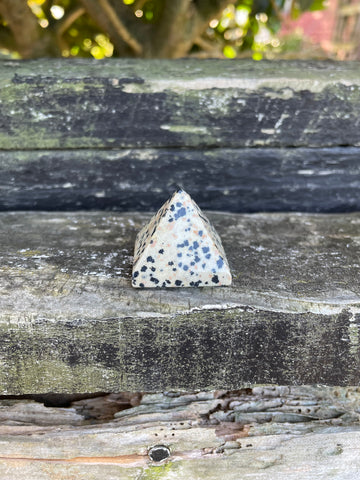Dalmatian Jasper Pyramid Small