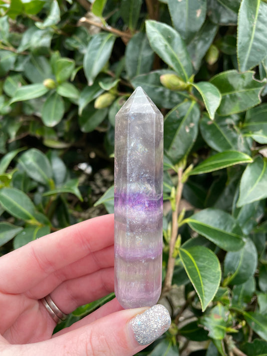 Rainbow Fluorite Wand B