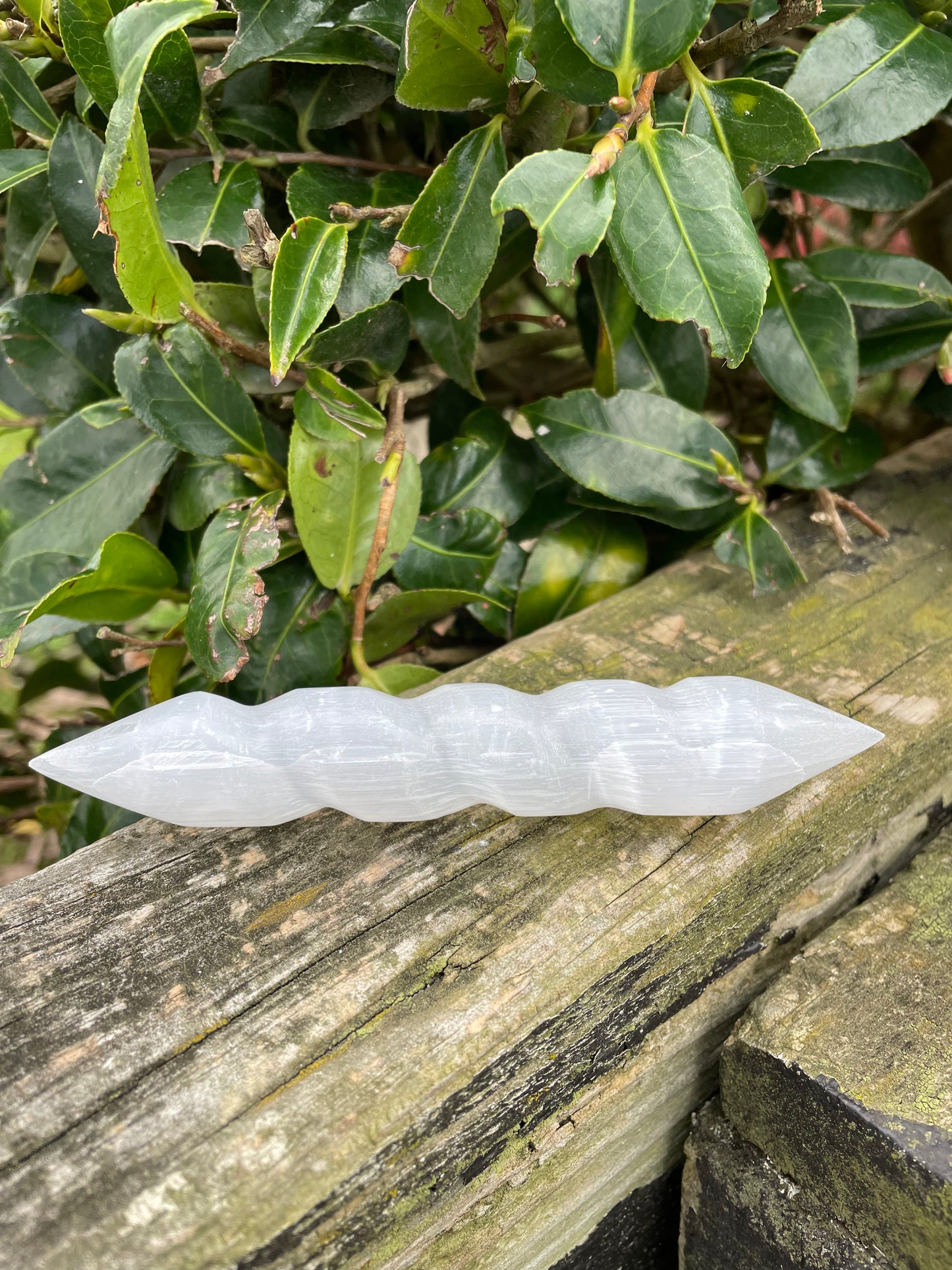 Selenite Twist Double Terminated Wand