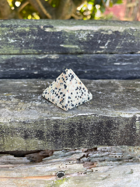 Dalmatian Jasper Pyramid Small