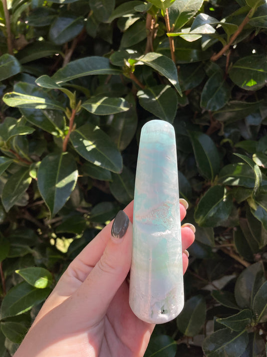 Blue Aragonite Wand